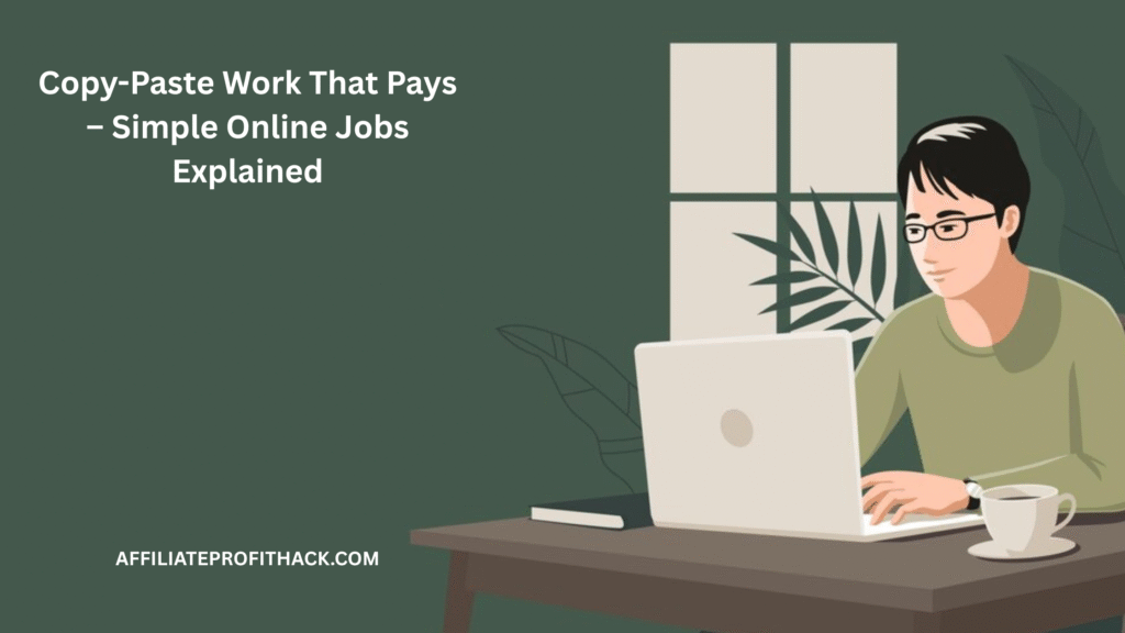 Copy-Paste Work That Pays – Simple Online Jobs Explained